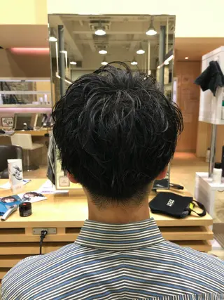 パーマ メンズ メンズ特化 古賀陸斗のヘアスタイル