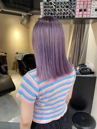 ミディアム カラー ムラ修正.ブリーチ エクステ🤍アミルのヘアスタイル
