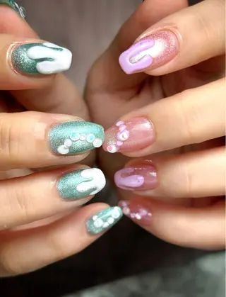 ネイル Qmu nail まりなのネイルデザイン