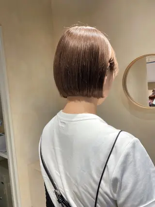 ショート カラー ボブ/ミニボブ 透明感カラーkadoのヘアスタイル