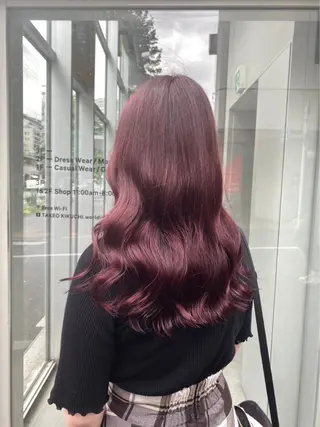 ロング カラー 💕コテ巻き風パーマ 💕KEIYA 💕のヘアスタイル