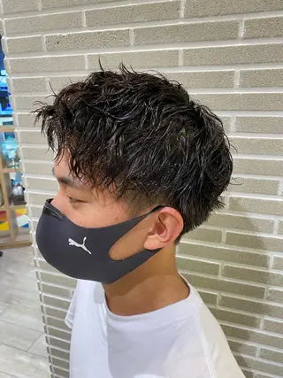 パーマ メンズ 赤本悠斗波巻きパーマ メンズパーマのヘアスタイル