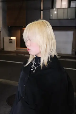 ミディアム カラー mEg hair creation川崎矢向店所属・レイヤー/ブリーチ/ 艶カラー/アトムのヘアスタイル