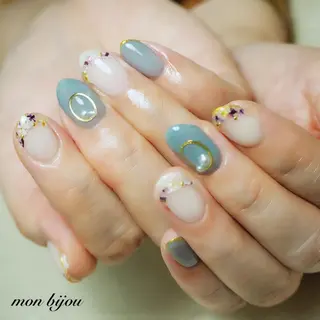 ネイル mon bijou 坪井のネイルデザイン