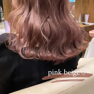 セミロング カラー 【完全個室】髪質改善 暖色カラー/山崎唯奈のヘアスタイル