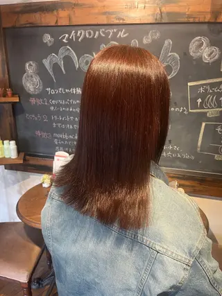 セミロング カラー 韓国好き🇰🇷 美容師MIKUのヘアスタイル