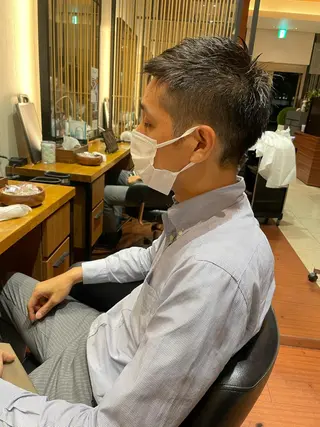 ショート メンズ 髙田 千華 髪質改善ストレートのヘアスタイル