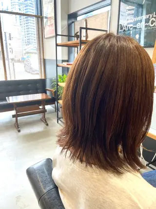 ミディアム 💫縮毛矯正/ カット💫徳永あい子のヘアスタイル