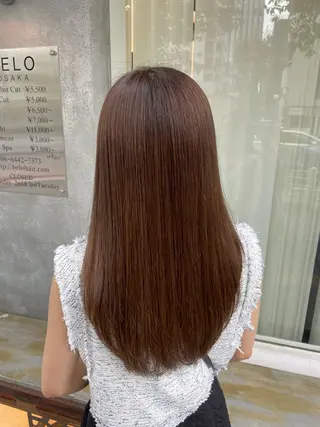 ロング カラー パーマ BELO/ yuzuのヘアスタイル