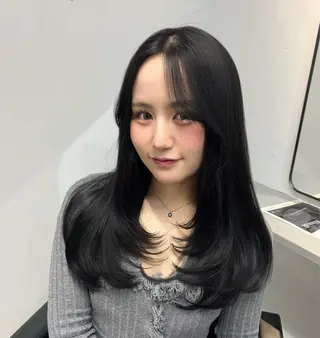 ロング lafit kaede/韓国ヘアのヘアスタイル
