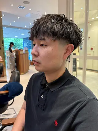 パーマ メンズ メンズパーマ特化 福岡正真のヘアスタイル