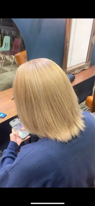 カラー 北川 茉奈のヘアスタイル