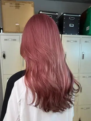 ロング カラー ヘアアレンジ 🌈くれは🎨デザイ ン🌟ダメージレスのヘアスタイル