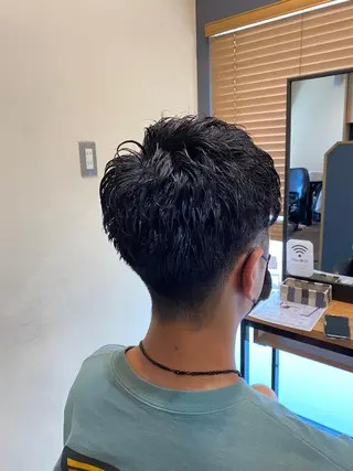 ショート パーマ メンズ 今吉舞美 /ケアパーマ/鎌取のヘアスタイル