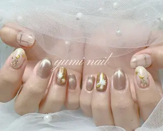 ネイル 𝐲𝐮𝐦𝐢🎀 長さ出しデザイン専門のネイルデザイン
