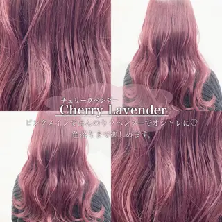 カラー ハイトーン×レイヤー カットTAKUMIのヘアスタイル
