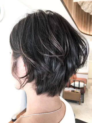 ショート カラー ヘアアレンジ レイヤー×ヘッドスパ *保田遥*のヘアスタイル