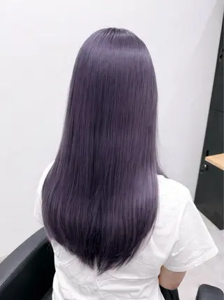 ロング ハイトーン×艶カラー 🤍MIZUKIのヘアスタイル