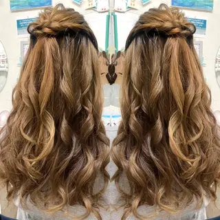ロング ヘアアレンジ 似合わせヘア🪄 可愛くて安い♡ここあのヘアスタイル