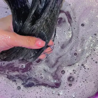 セミロング カラー yu-ri🩷 韓国ヘアのヘアスタイル