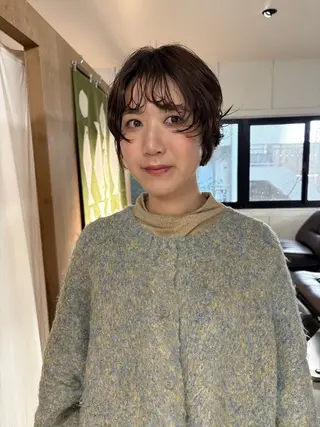 ショート パーマ yuria /ボブ/ レイヤー/三宮のヘアスタイル