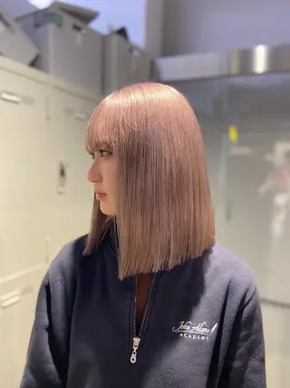 ミディアム カラー ヘアアレンジ Over hair_ misakiのヘアスタイル