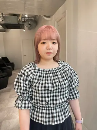 ミディアム カラー 久保田 千尋のヘアスタイル