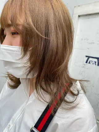 ミディアム カラー お任せヘア☘️☘️ 及川渚のヘアスタイル