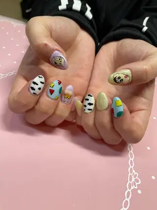 ミディアム ネイル 《LB》ラブリエ Nail&eyeのマツエク・マツパデザイン