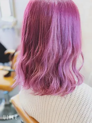 ミディアム メンズスタイル バレイヤージュ　齋藤のヘアスタイル