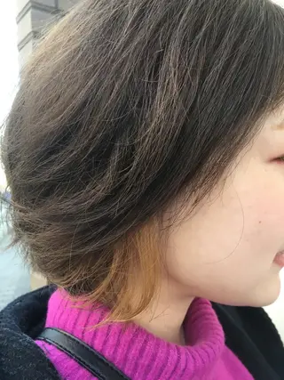 ショート カラー ヘアアレンジ IVY villa Suzu.のヘアスタイル