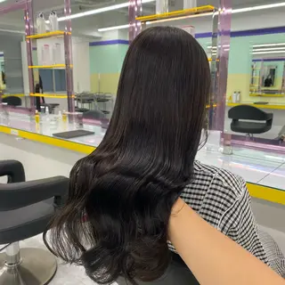 セミロング カラー ヘアアレンジ mai🍑暖色カラー /レイヤー💖のヘアスタイル