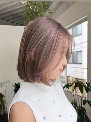 ショート カラー ブリーチ　ハイトーン 特化🌈フジタハルキのヘアスタイル