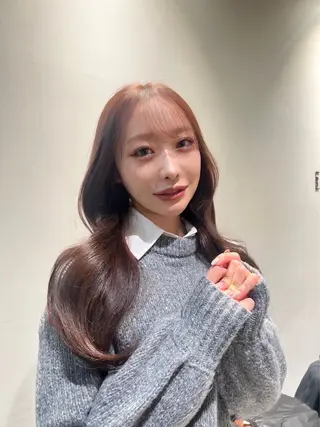 ロング カラー ヘアアレンジ 🎀ハイトーン・艶 カラー HANA🎀のヘアスタイル