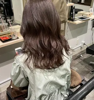 カラー ayaka 縮毛矯正レイヤーのヘアスタイル