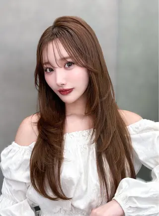 ロング 韓国ヘア/ ミラノのヘアスタイル