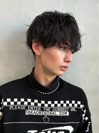 ショート パーマ メンズ 松下 友希 【fifth】のヘアスタイル
