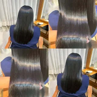 ロング カラー RINNO🌷透明感 カラー/縮毛矯正のヘアスタイル
