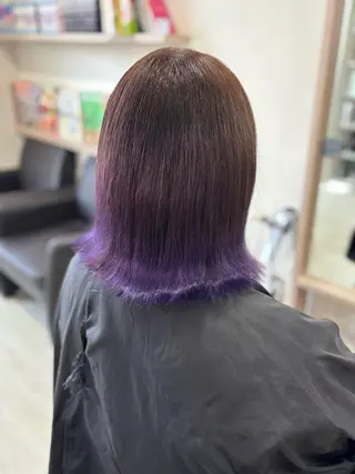 ミディアム 艶カラー🫧/シール エクステRYOKAのヘアスタイル