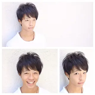 ミディアム パーマ メンズ Real me 鈴木のヘアスタイル