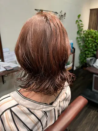 ミディアム パーマ Ang　山口 莉沙のヘアスタイル