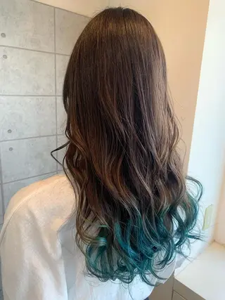 ミディアム カラー ヘアアレンジ 🌿‬ ܸAir 透明感🌱西村知佳のヘアスタイル