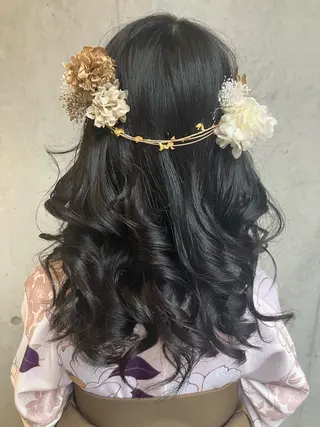 ロング ヘアアレンジ 勝野 麻美のヘアスタイル