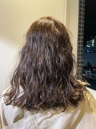 セミロング カラー パーマ 🎀レイヤー/パーマ カラー/ai🎀のヘアスタイル