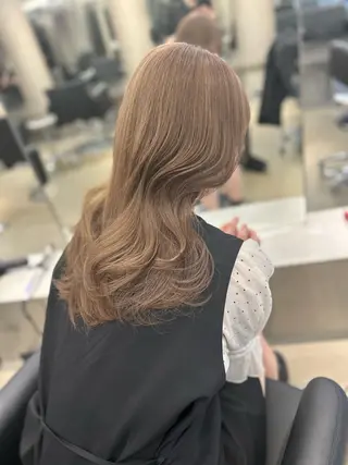 セミロング カラー PELE /Nanakaのヘアスタイル