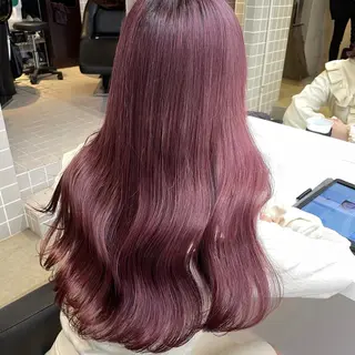 セミロング カラー *モデル募集🤍横浜 透明感カラー🫧のヘアスタイル