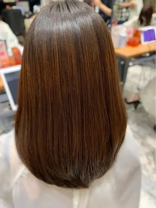 セミロング カラー 美髪ヘッドスパ🫧 西山紗奈江💆‍♀️のヘアスタイル