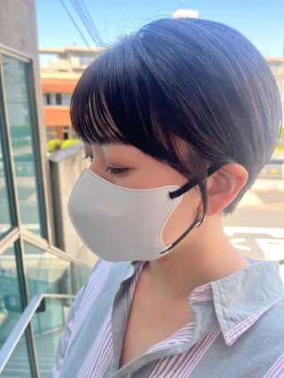 ショート カラー パーマ ヘアアレンジ メンズ キッズ ネイル マツエク・マツパ アイブロウ 久木原 ゆりのヘアスタイル