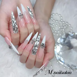 ネイル M🌷nail 長さだし専門店のネイルデザイン