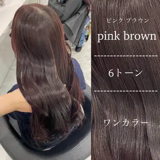 カラー 🤍ブリーチなし ブラウンhimi🤍のヘアスタイル